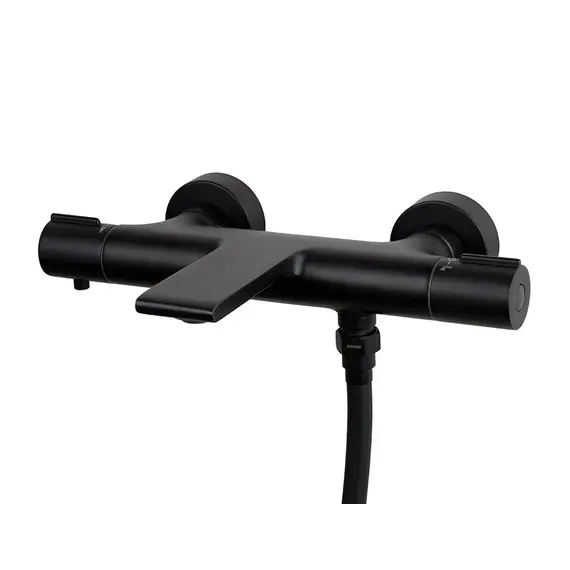 СМЕСИТЕЛЬ KAISER SERIO ДЛЯ ВАННЫ С ТЕРМОСТАТОМ BLACK MATT