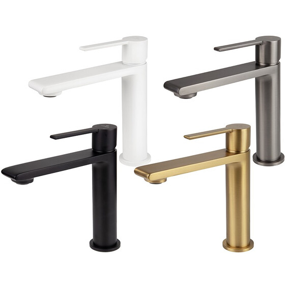 СМЕСИТЕЛЬ KAISER SERIO ДЛЯ РАКОВИНЫ BRUSHED GOLD