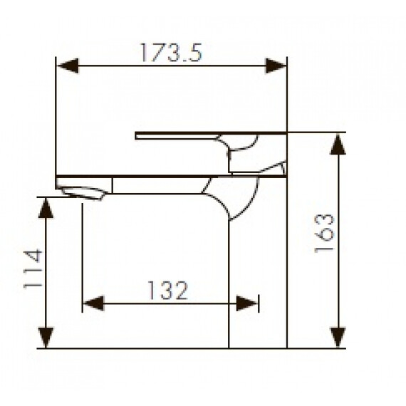 СМЕСИТЕЛЬ KAISER LINEAR ДЛЯ РАКОВИНЫ (ХРОМ)