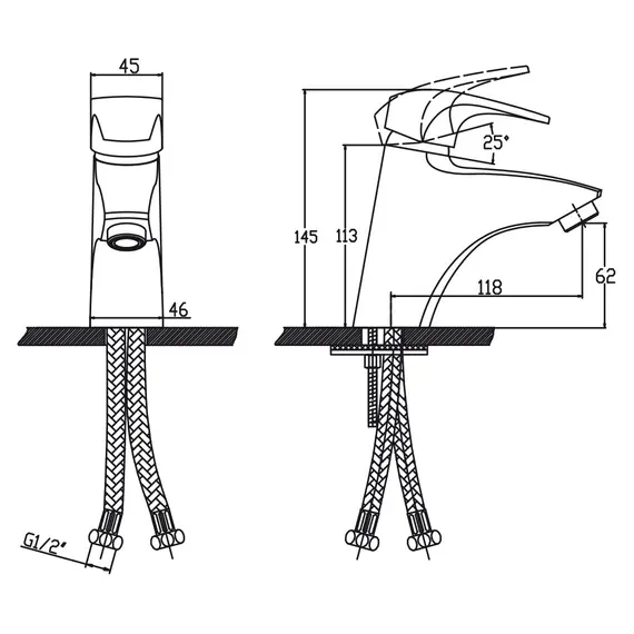 СМЕСИТЕЛЬ KAISER GUSS ДЛЯ РАКОВИНЫ