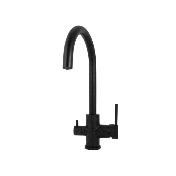 СМЕСИТЕЛЬ KAISER MERCUR ДЛЯ КУХНИ БОКОВОЙ ПОД ФИЛЬТР R-ИЗЛИВ ЧЕРНЫЙ-308