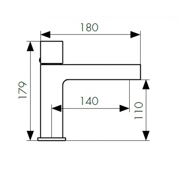 СМЕСИТЕЛЬ KAISER LOGO ДЛЯ РАКОВИНЫ ОДНОРЫЧАЖНЫЙ