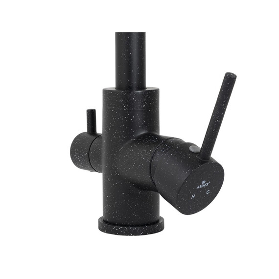 СМЕСИТЕЛЬ KAISER MERCUR ДЛЯ КУХНИ БОКОВОЙ ПОД ФИЛЬТР R-ИЗЛИВ ЧЕРНЫЙ-308