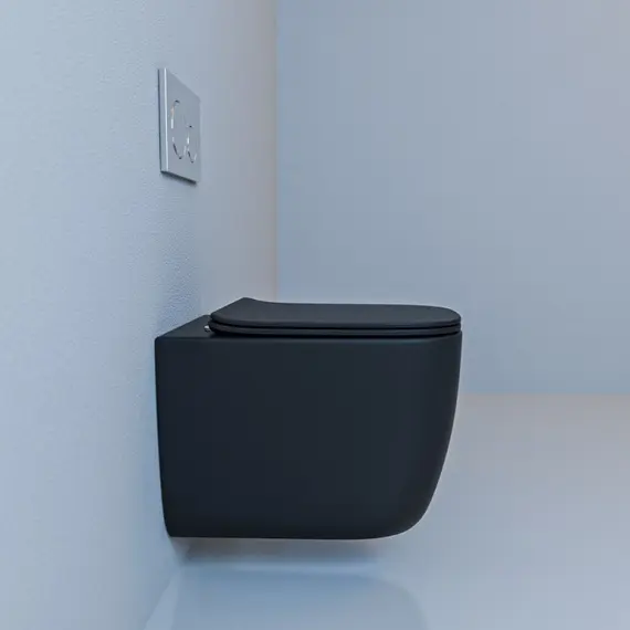 УНИТАЗ-ПОДВЕСНОЙ ESBANO GARANT ЧЕРНЫЙ МАТОВЫЙ