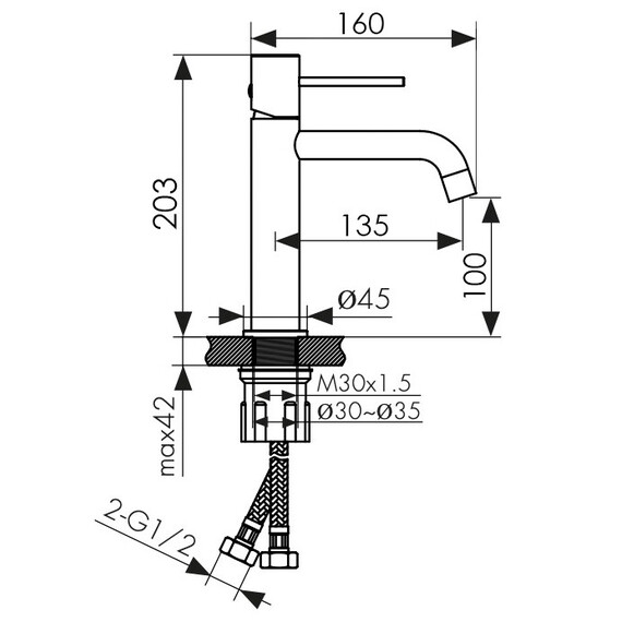СМЕСИТЕЛЬ KAISER VITA ДЛЯ РАКОВИНЫ ЗОЛОТО