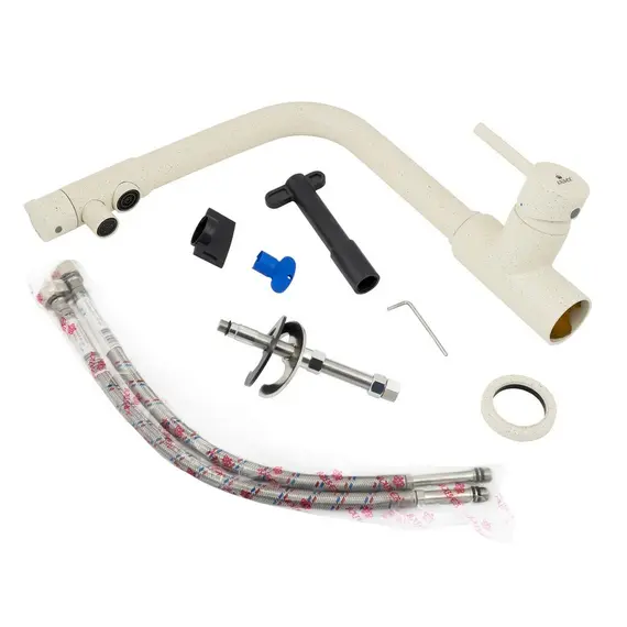 СМЕСИТЕЛЬ KAISER TEKA ДЛЯ КУХНИ, ОДНОРЫЧАЖНЫЙ, БОКОВОЙ ПОД ФИЛЬТР (БЕЖЕВЫЙ МРАМОР-328)