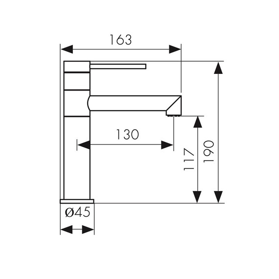 СМЕСИТЕЛЬ KAISER VITA ДЛЯ РАКОВИНЫ ХРОМ