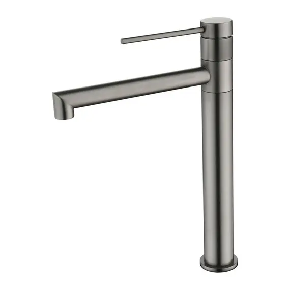 СМЕСИТЕЛЬ KAISER VITA ДЛЯ РАКОВИНЫ ВЫСОКИЙ ВОРОНЕНАЯ СТАЛЬ