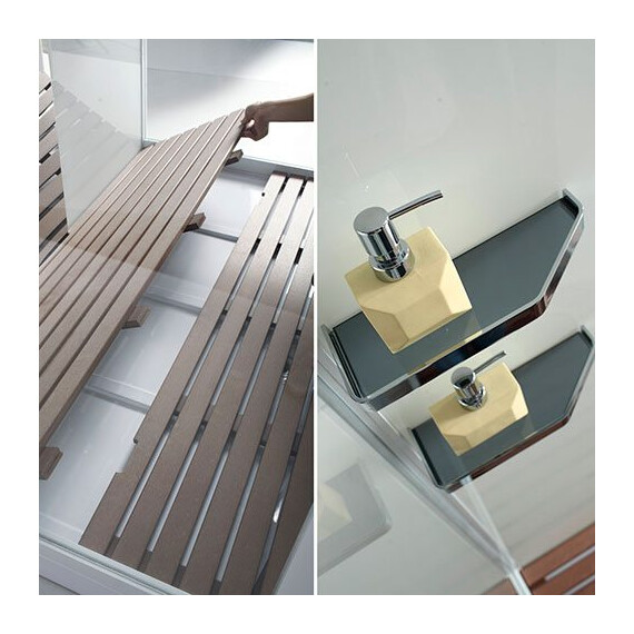 ДУШЕВАЯ КАБИНА С ФУНКЦИЕЙ "РИМСКИЕ ТЕРМЫ" ORANS SR-89105RS/LS ЧЕРНАЯ