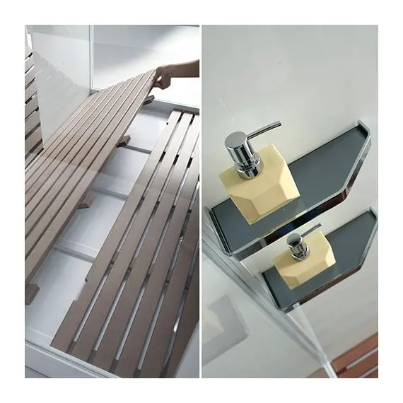 ДУШЕВАЯ КАБИНА С ФУНКЦИЕЙ "РИМСКИЕ ТЕРМЫ" ORANS SR-89105RS/LS ЧЕРНАЯ