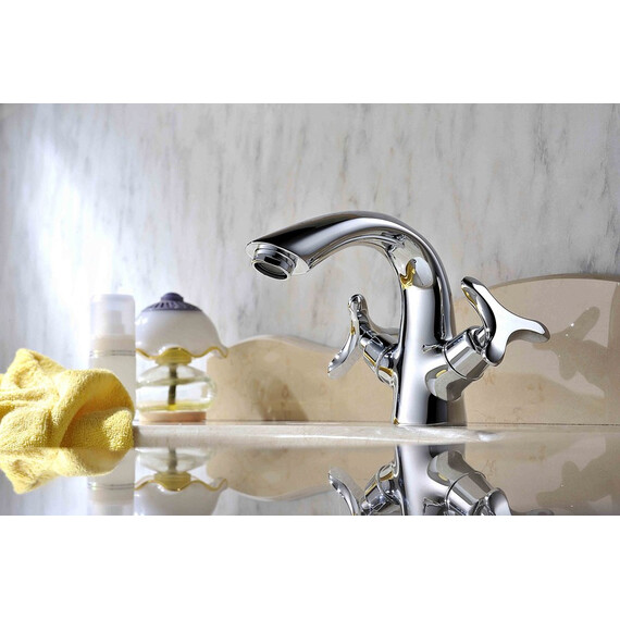 СМЕСИТЕЛЬ KAISER TRIO ДЛЯ РАКОВИНЫ КЕРАМИКА 3-Х ЛИСТНИК