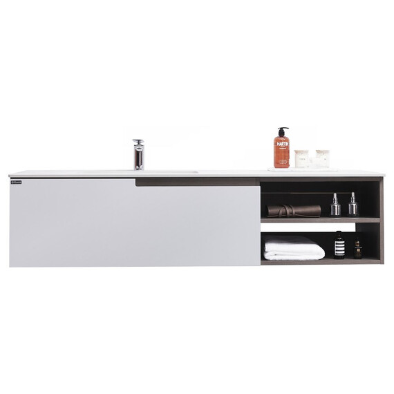 ТУМБА С РАКОВИНОЙ ORANS BC-1131-1500L ЦВЕТ: MFC 073 (1500X550X350)
