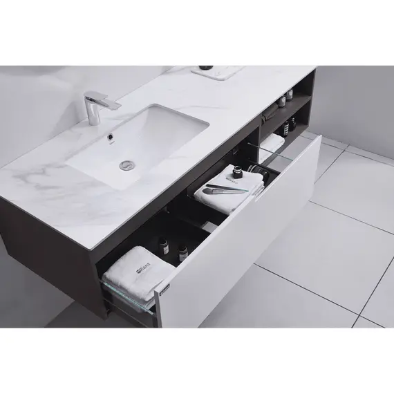 ТУМБА С РАКОВИНОЙ ORANS BC-1131-1500L ЦВЕТ: MFC 073 (1500X550X350)