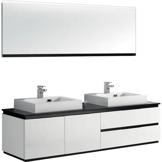 ТУМБА С РАКОВИНОЙ И СТОЛЕШНИЦЕЙ ORANS BC-6023-1800 ЦВЕТ: WHITE-UV005 (1800X520X475)