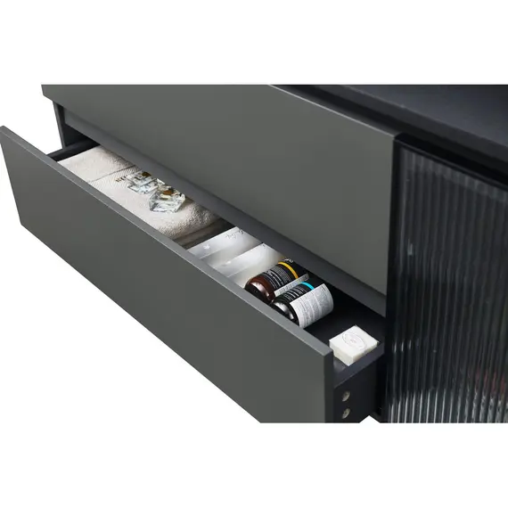 ТУМБА С РАКОВИНОЙ ORANS BC-2055-1000L MATTE BLACK (1000X550X500)