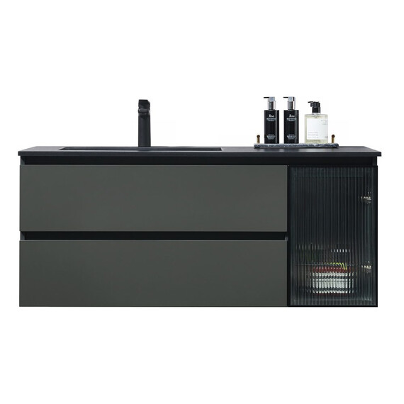 ТУМБА С РАКОВИНОЙ ORANS BC-2055-1200L MATTE BLACK (1200X550X500)