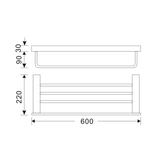 ПОЛКА ДЛЯ ПОЛОТЕНЕЦ ORANS OLS-P7201