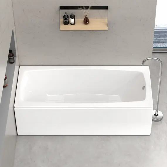 АКРИЛОВАЯ ВАННА B&W SBA1757 НА СТАЛЬНОМ КАРКАСЕ С НОЖКАМИ (КОМПЛЕКТ) (1700X750X500)