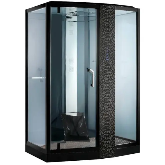 ДУШЕВАЯ КАБИНА С ФУНКЦИЕЙ "РИМСКИЕ ТЕРМЫ" ORANS SR-89105RS/LS ЧЕРНАЯ