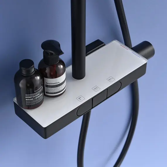 ДУШЕВАЯ СТОЙКА B&W UK5010В ЧЕРНЫЙ МАТОВЫЙ