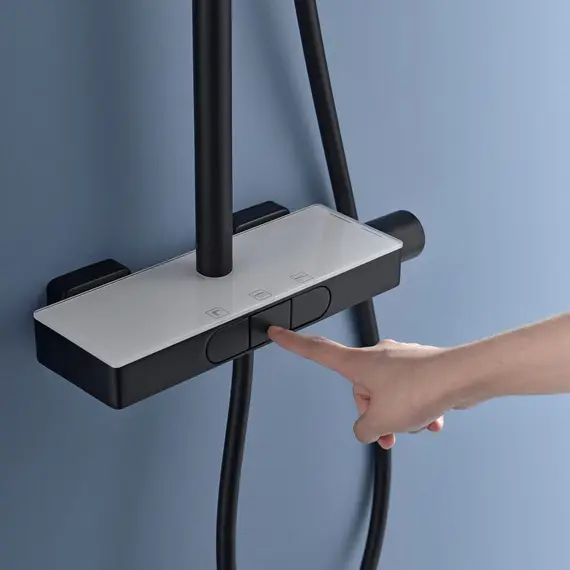 ДУШЕВАЯ СТОЙКА B&W UK5010В ЧЕРНЫЙ МАТОВЫЙ