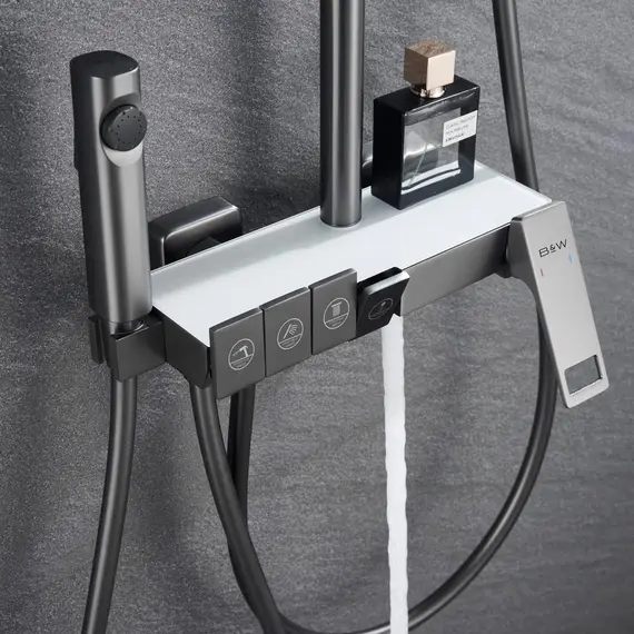 ДУШЕВАЯ СТОЙКА B&W UK5012MG ВОРОНЕНАЯ СТАЛЬ