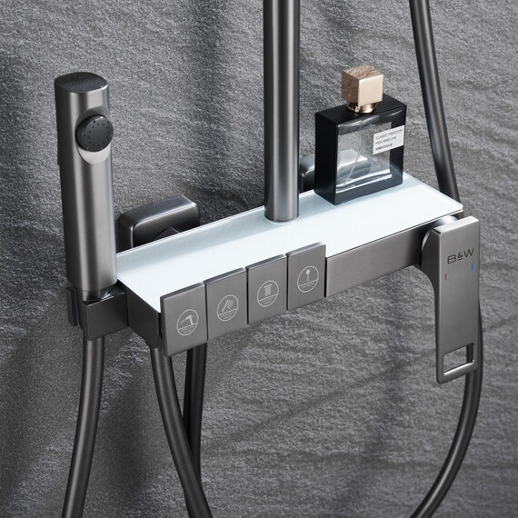 ДУШЕВАЯ СТОЙКА B&W UK5012MG ВОРОНЕНАЯ СТАЛЬ