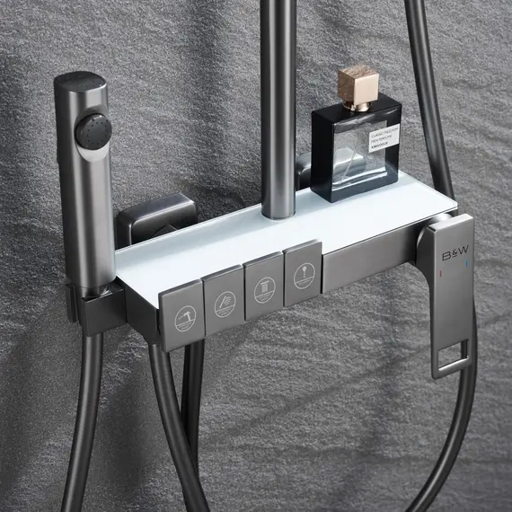 ДУШЕВАЯ СТОЙКА B&W UK5012MG ВОРОНЕНАЯ СТАЛЬ