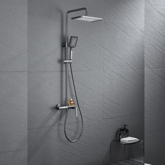 ДУШЕВАЯ СТОЙКА B&W UK5015MG ВОРОНЕНАЯ СТАЛЬ