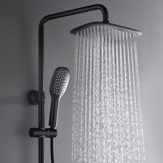 ДУШЕВАЯ СТОЙКА B&W UK8300В ЧЕРНЫЙ МАТОВЫЙ