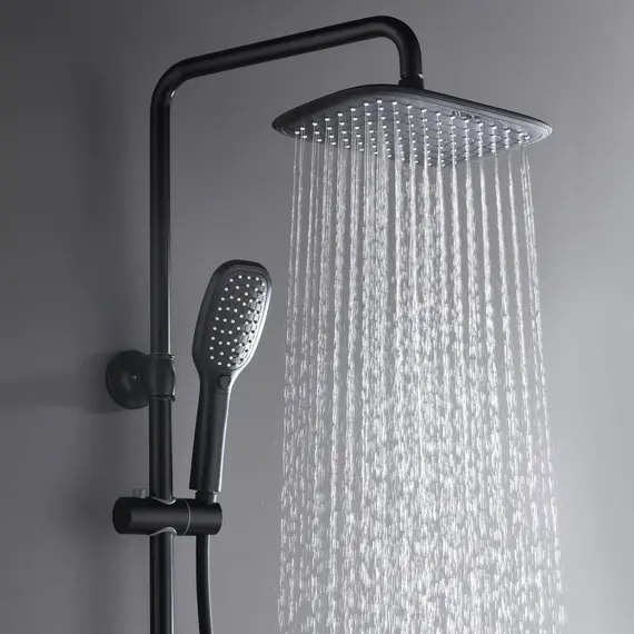 ДУШЕВАЯ СТОЙКА B&W UK8300В ЧЕРНЫЙ МАТОВЫЙ