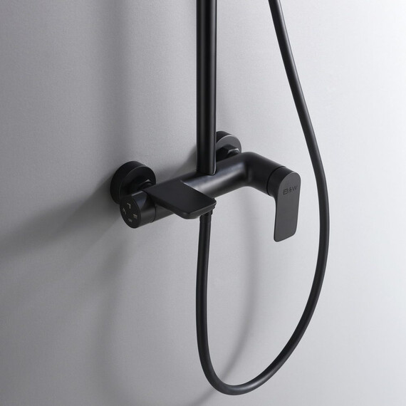 ДУШЕВАЯ СТОЙКА B&W UK8300В ЧЕРНЫЙ МАТОВЫЙ