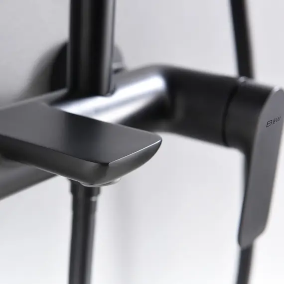 ДУШЕВАЯ СТОЙКА B&W UK8300В ЧЕРНЫЙ МАТОВЫЙ