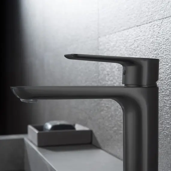 СМЕСИТЕЛЬ B&W UK8302B ДЛЯ РАКОВИНЫ ВЫСОКИЙ ЧЕРНЫЙ МАТОВЫЙ