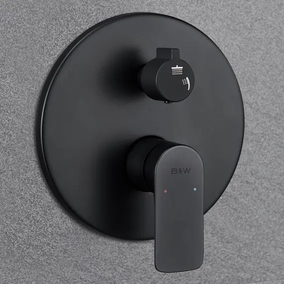 ДУШЕВОЙ ВСТРАИВАЕМЫЙ КОМПЛЕКТ B&W UK8311B ЧЕРНЫЙ МАТОВЫЙ