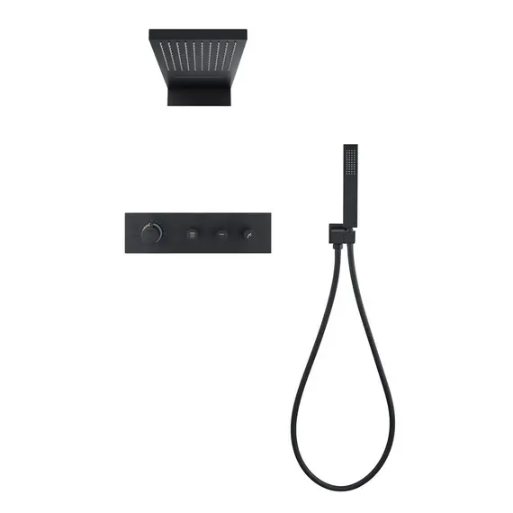 ДУШЕВОЙ ВСТРАИВАЕМЫЙ КОМПЛЕКТ B&W UK8330B ЧЕРНЫЙ МАТОВЫЙ