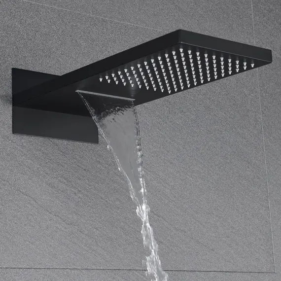 ДУШЕВОЙ ВСТРАИВАЕМЫЙ КОМПЛЕКТ B&W UK8330B ЧЕРНЫЙ МАТОВЫЙ