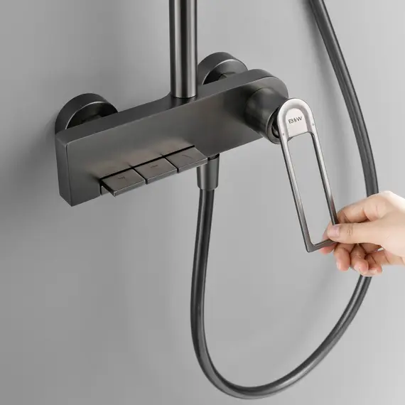 ДУШЕВАЯ СТОЙКА B&W UK9900MG ВОРОНЕНАЯ СТАЛЬ