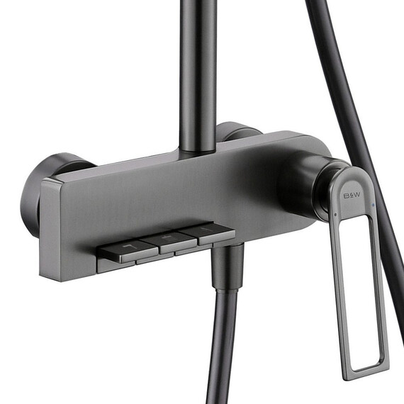ДУШЕВАЯ СТОЙКА B&W UK9900MG ВОРОНЕНАЯ СТАЛЬ
