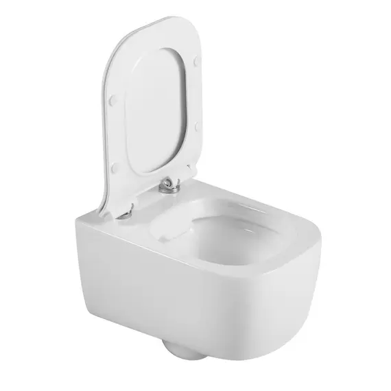 ПОДВЕСНОЙ УНИТАЗ B&W W-730 RIMLESS / UF SEAT COVER / FIXING SCREW (500X350X360)