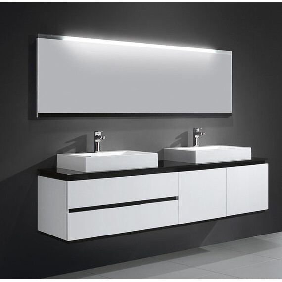 ТУМБА С РАКОВИНОЙ И СТОЛЕШНИЦЕЙ ORANS BC-6023-1800 ЦВЕТ: WHITE-UV005 (1800X520X475)