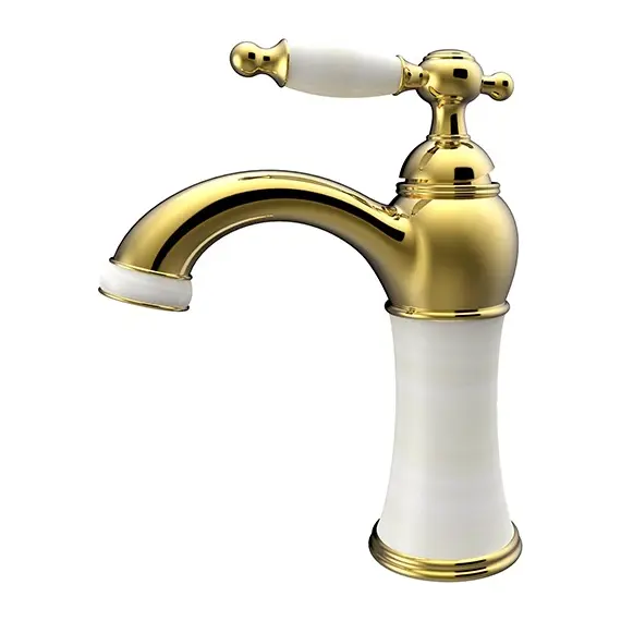 СМЕСИТЕЛЬ ДЛЯ РАКОВИНЫ KAISER RETRO ЗОЛОТО