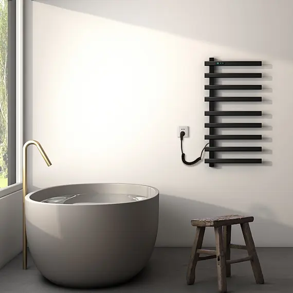 ПОЛОТЕНЦЕСУШИТЕЛЬ B&W N-355В-I MATT BLACK / WITH TOUCH CONTROLLER (920Х480X50)