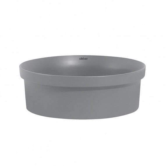 РАКОВИНА НАКЛАДНАЯ ABBER BEQUEM AC2103MG СЕРАЯ МАТОВАЯ