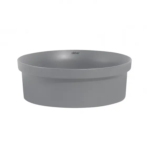 РАКОВИНА НАКЛАДНАЯ ABBER BEQUEM AC2103MG СЕРАЯ МАТОВАЯ