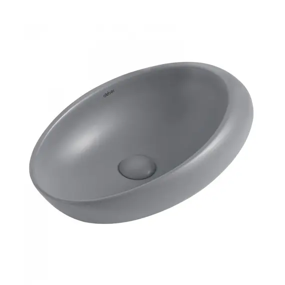 РАКОВИНА НАКЛАДНАЯ ABBER BEQUEM AC2107MG СЕРАЯ МАТОВАЯ