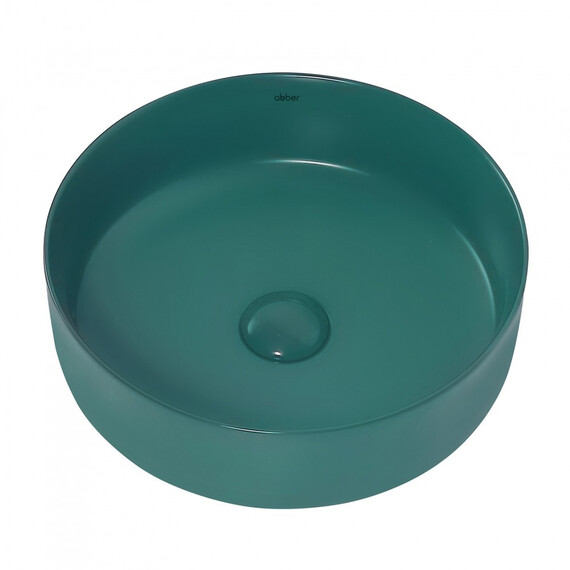 РАКОВИНА НАКЛАДНАЯ ABBER BEQUEM AC2108MBG ТЕМНО-ЗЕЛЕНАЯ МАТОВАЯ