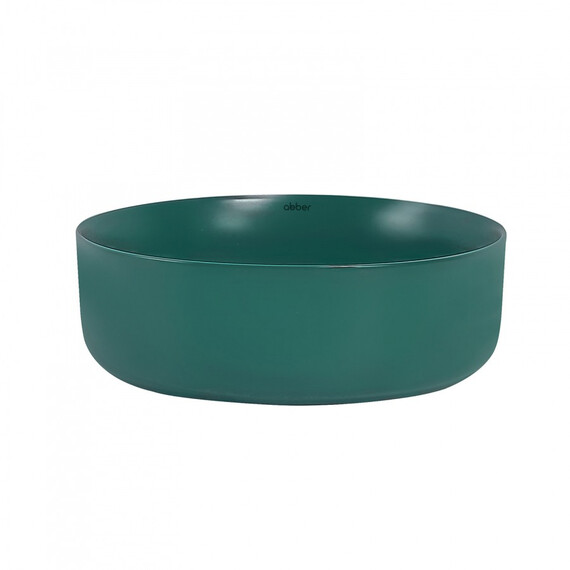РАКОВИНА НАКЛАДНАЯ ABBER BEQUEM AC2108MBG ТЕМНО-ЗЕЛЕНАЯ МАТОВАЯ
