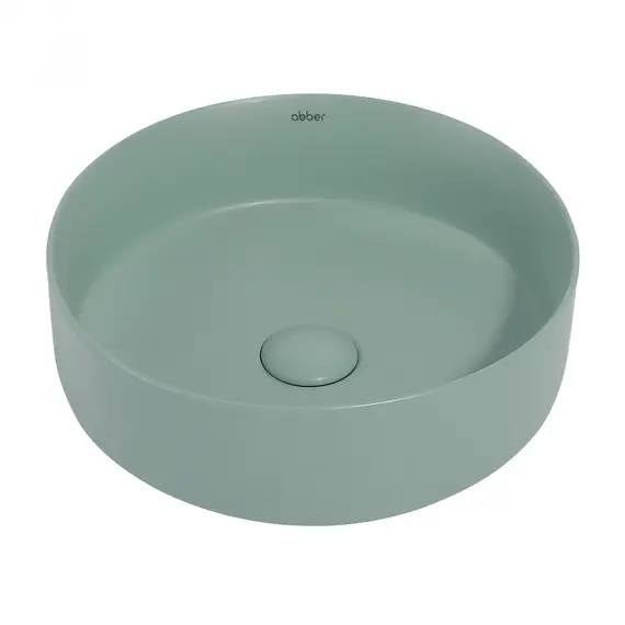 РАКОВИНА НАКЛАДНАЯ ABBER BEQUEM AC2108MCG СВЕТЛО-ЗЕЛЕНАЯ МАТОВАЯ
