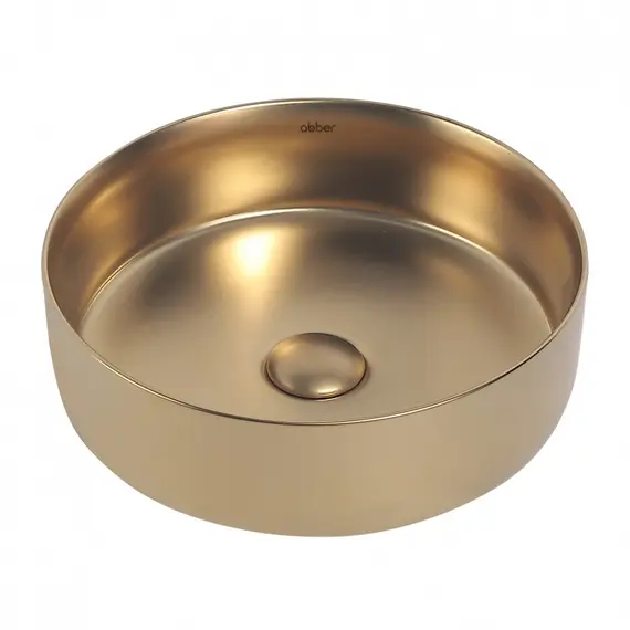 РАКОВИНА НАКЛАДНАЯ ABBER BEQUEM AC2108MMG ЗОЛОТО МАТОВОЕ